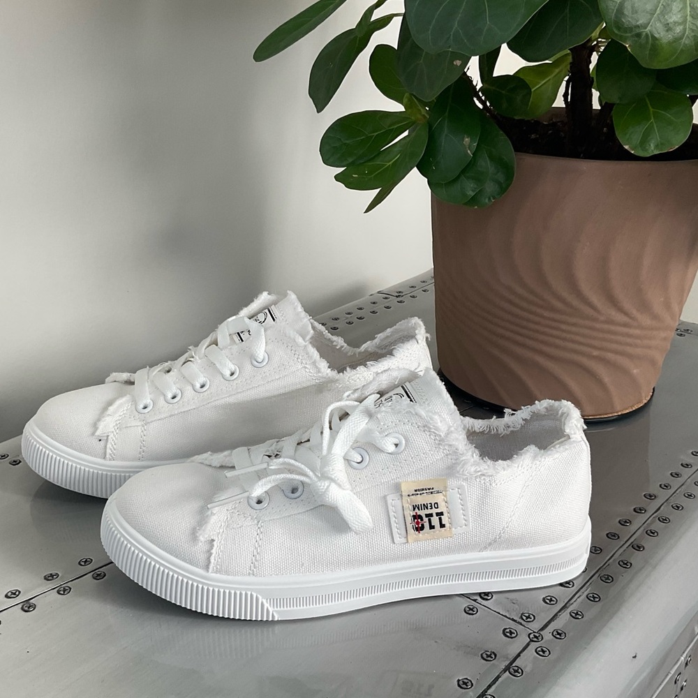 NEW White Canvas Sneakers